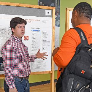 Students and others at the 2023 Summer Research Showcase
